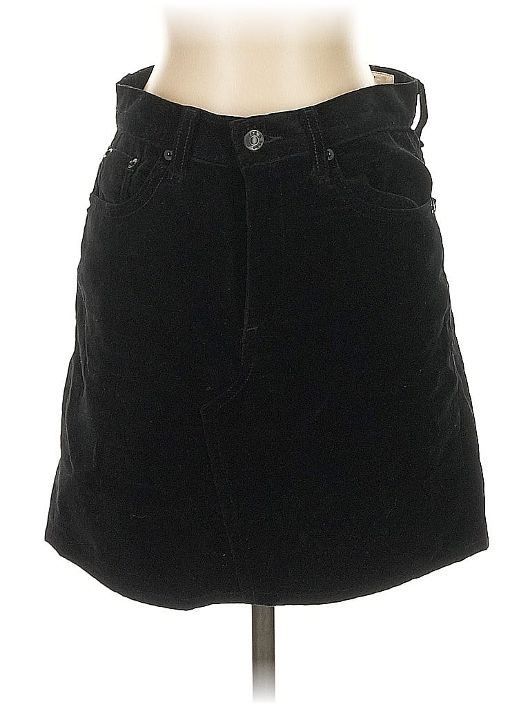 Pre-owned Rag & Bone Denim Skirt In Black