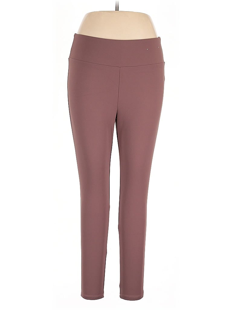 Pre-owned Stylus Active Pants In Burgundy