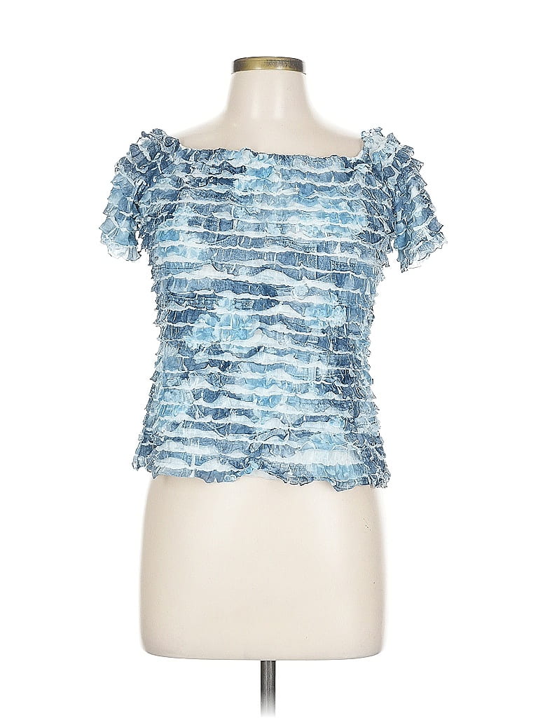 Pre-owned Joseph Ribkoff Short Sleeve T-shirt In Blue