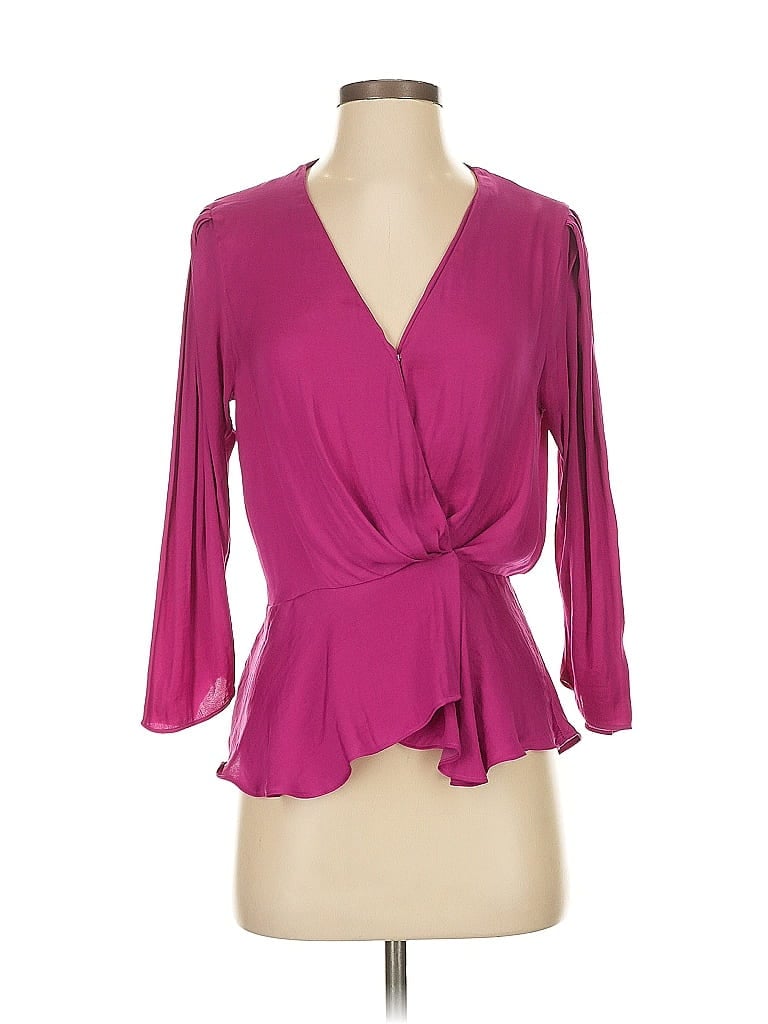 NAKED ZEBRA Pre-owned 3/4 Sleeve Blouse In Pink