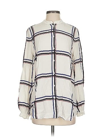 Equipment Long Sleeve Silk Top (view 1)