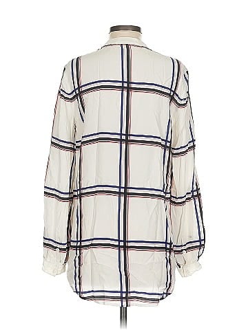 Equipment Long Sleeve Silk Top (view 2)