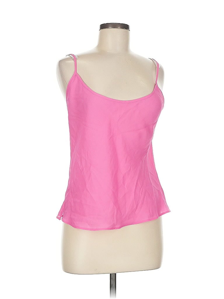 Pre-owned Chaps Tank Top Pink Halter Neckline Tops