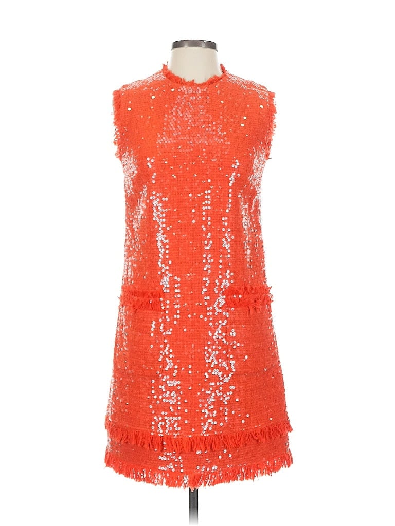 Pre-owned Msgm Cocktail Dress In Orange