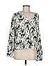 Nordstrom Silver Long Sleeve Blouse Size M - photo 1