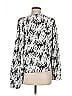 Nordstrom Silver Long Sleeve Blouse Size M - photo 4