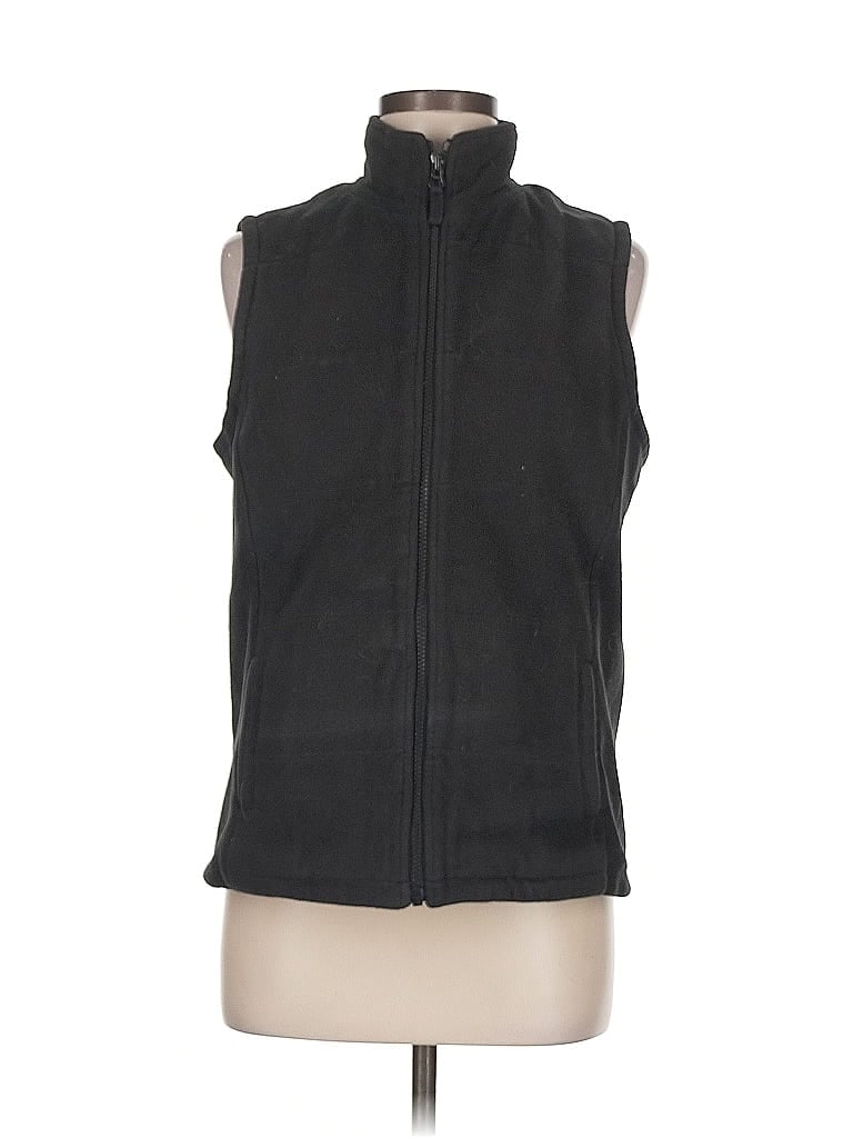 Pre-owned Lands' End Vest In Black