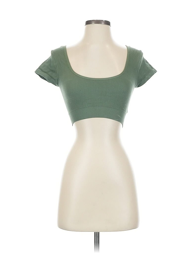 Pre-owned Aerie Tube Top Green Sweetheart Neckline Tops