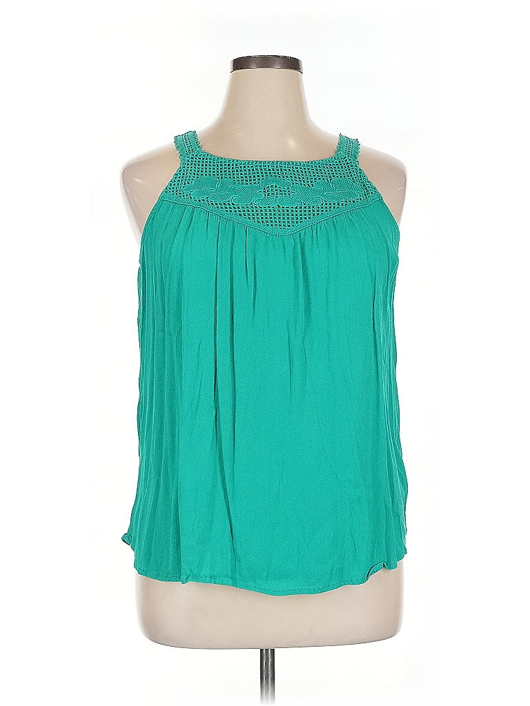 Top Sans Manches Style & Co. Vert – Taille S, Occasion Très Bon état, En Polyester Et Viscose