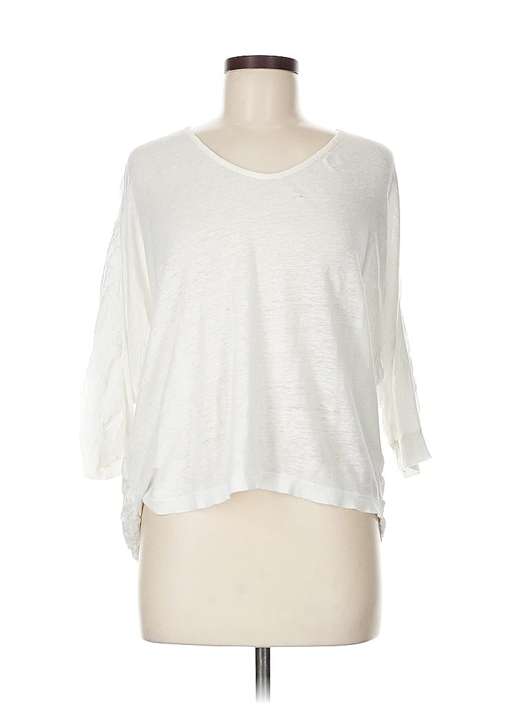 Pre-owned Cabi 3/4 Sleeve T-shirt In White