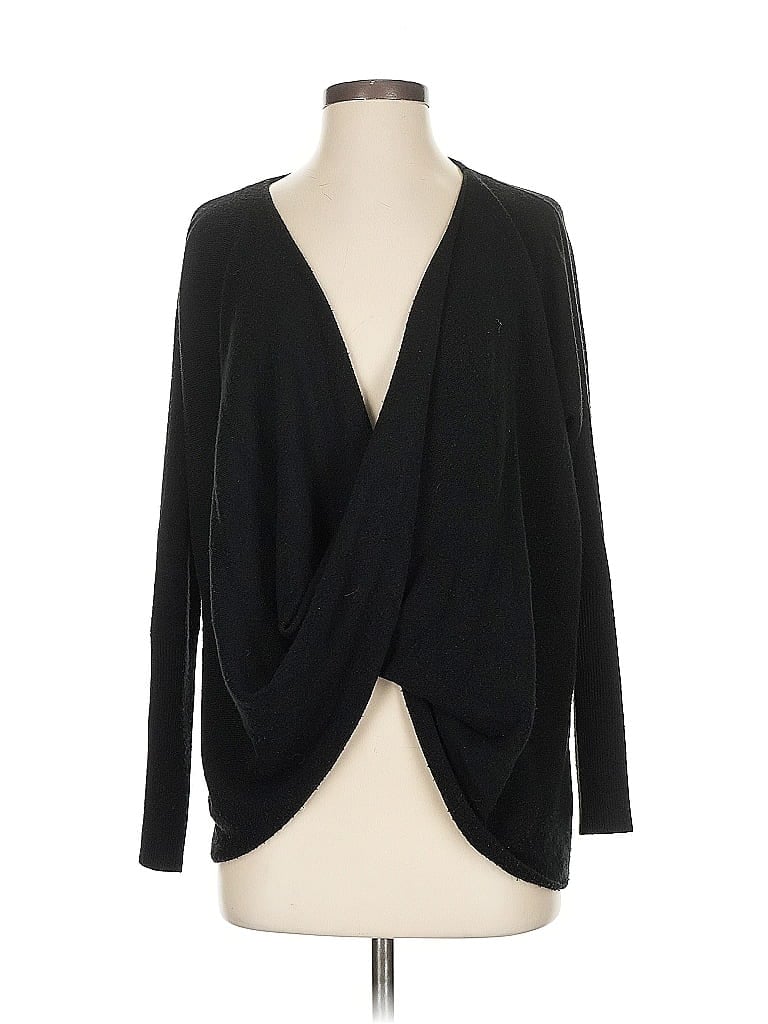 Pre-owned Forever 21 Contemporary Cardigan Sweater In Black