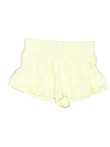 FP Movement 100% Polyester Yellow Shorts Size L