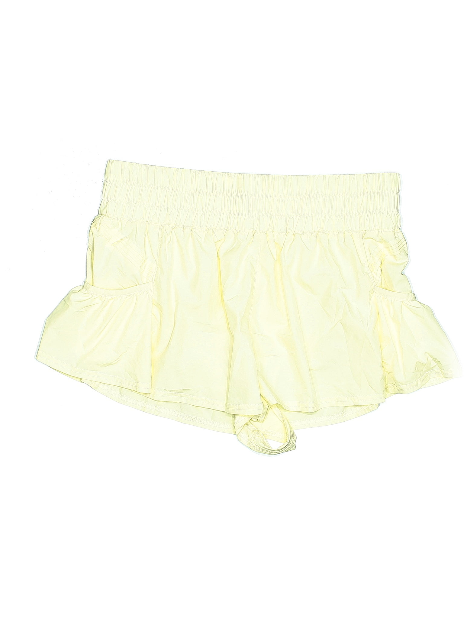 FP Movement 100% Polyester Yellow Shorts Size L