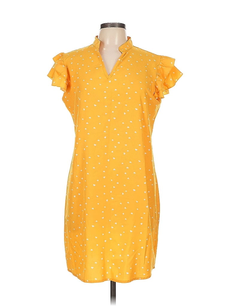 Pre-owned Shein Casual Dress In Yellow