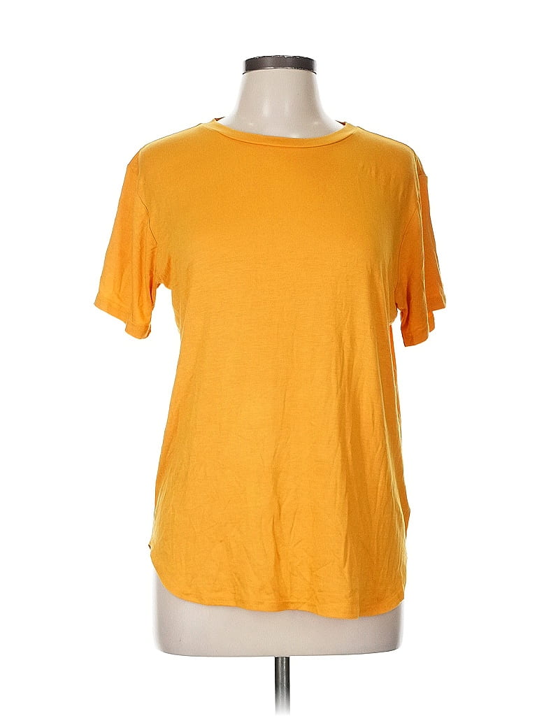 Pre-owned Atmosphere Short Sleeve T-shirt In Yellow