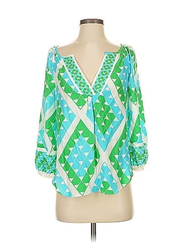 Alice & Trixie 3/4 Sleeve Silk Top (view 1)