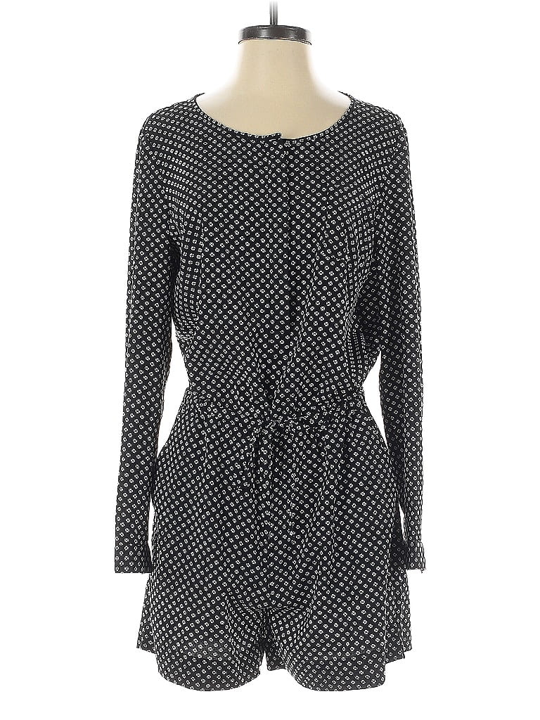 Pre-owned Ann Taylor Loft Romper In Black