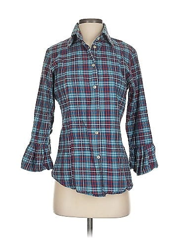Fine Garments Carefully Selected by Bell 3/4 Sleeve Button-Down Shirt (view 1)