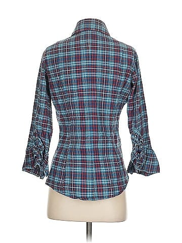 Fine Garments Carefully Selected by Bell 3/4 Sleeve Button-Down Shirt (view 2)