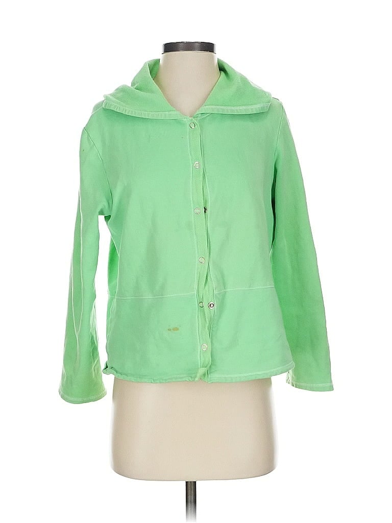 Pre-owned Fresh Produce Cardigan Sweater In Green