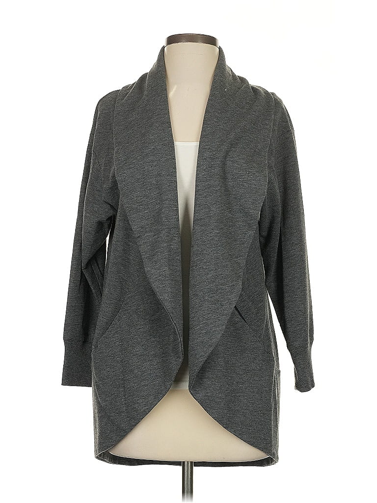 Pre-owned Theory Cardigan Sweater In Gray