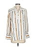 Ann Taylor 100% Polyester Ivory Long Sleeve Polo Size XS - photo 1