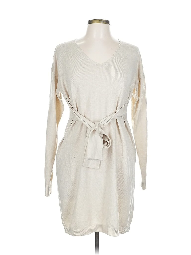 Pre-owned Shein Cardigan Sweater In White