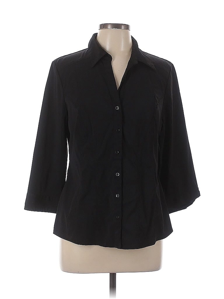 Click to view more detailed imagery on our partner's website Pre-owned Fred 3/4 Sleeve Blouse In Black