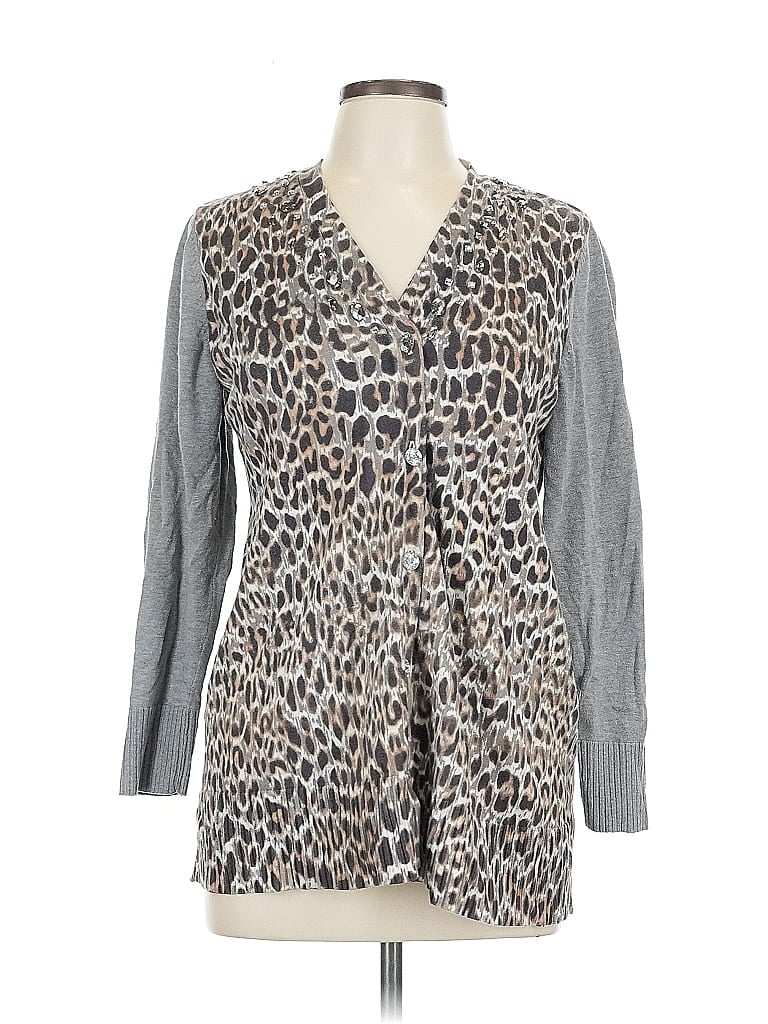 Click to view more detailed imagery on our partner's website Pre-owned Chico's Cardigan Sweater In Gray