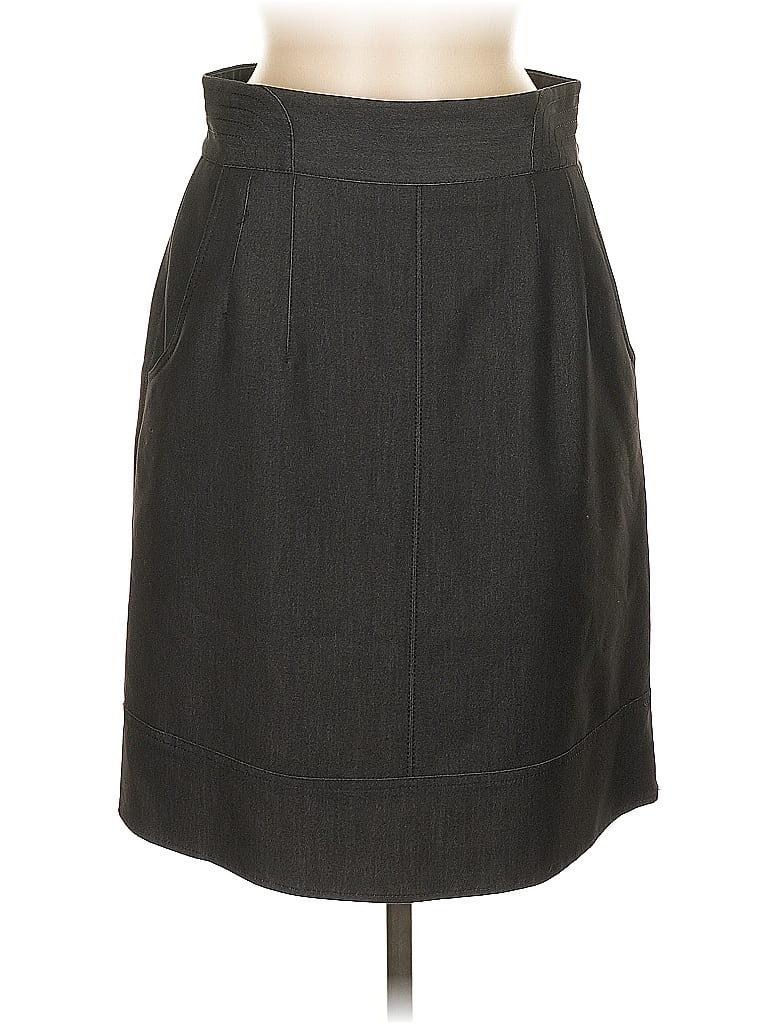 Pre-owned Sharagano Formal Skirt In Gray