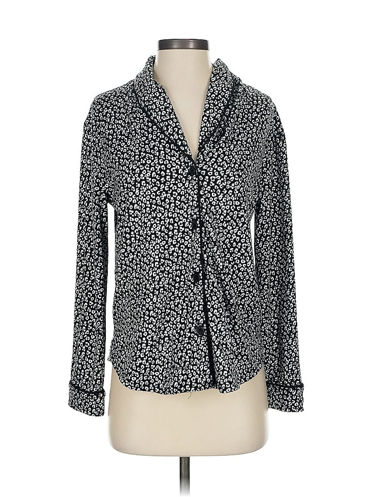 Pre-owned Room Service Long Sleeve Blouse In Black