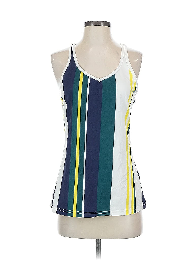 Click to view more detailed imagery on our partner's website Pre-owned Fila Tank Top White Halter Neckline Tops
