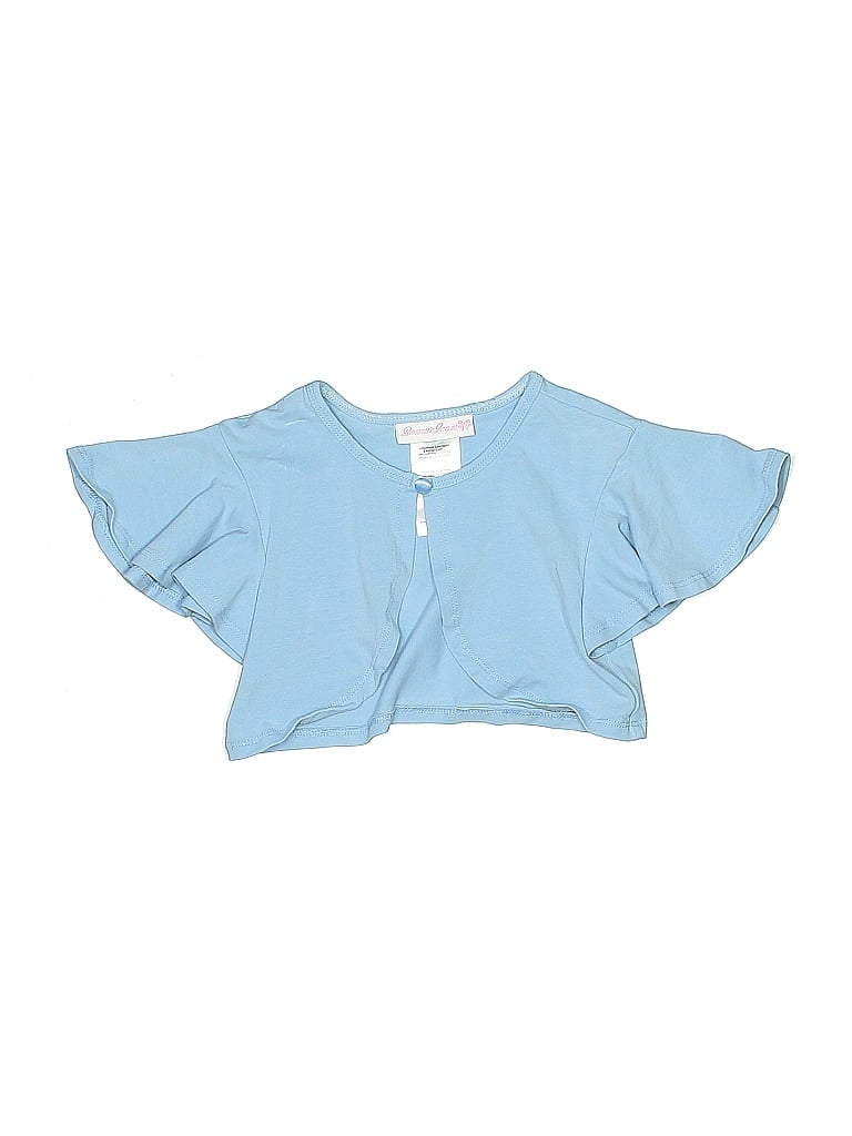 Click to view more detailed imagery on our partner's website Pre-owned Bonnie Jean Kids' Short Sleeve T-shirt In Blue