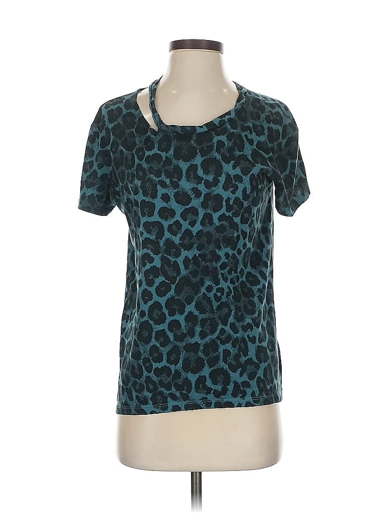 Pre-owned Pam & Gela Short Sleeve T-shirt In Blue