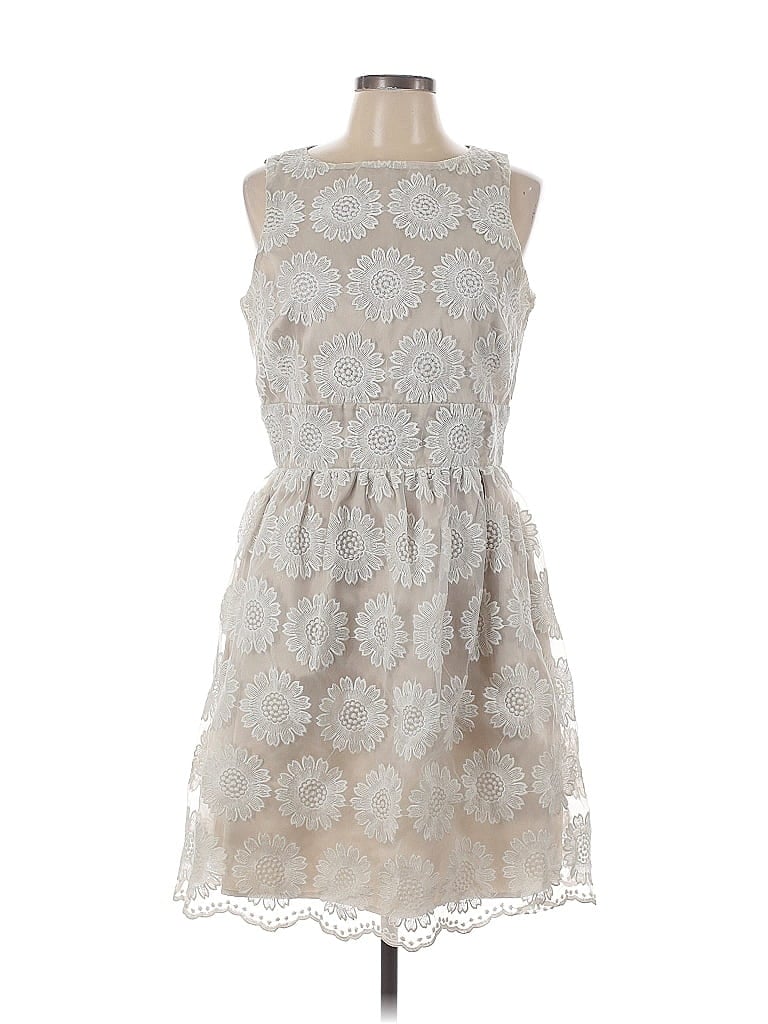 Pre-owned Cynthia Rowley Tjx Cocktail Dress In Gray