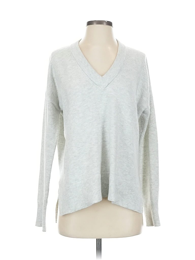 Pre-owned Banana Republic Factory Store Pullover Sweater In Silver