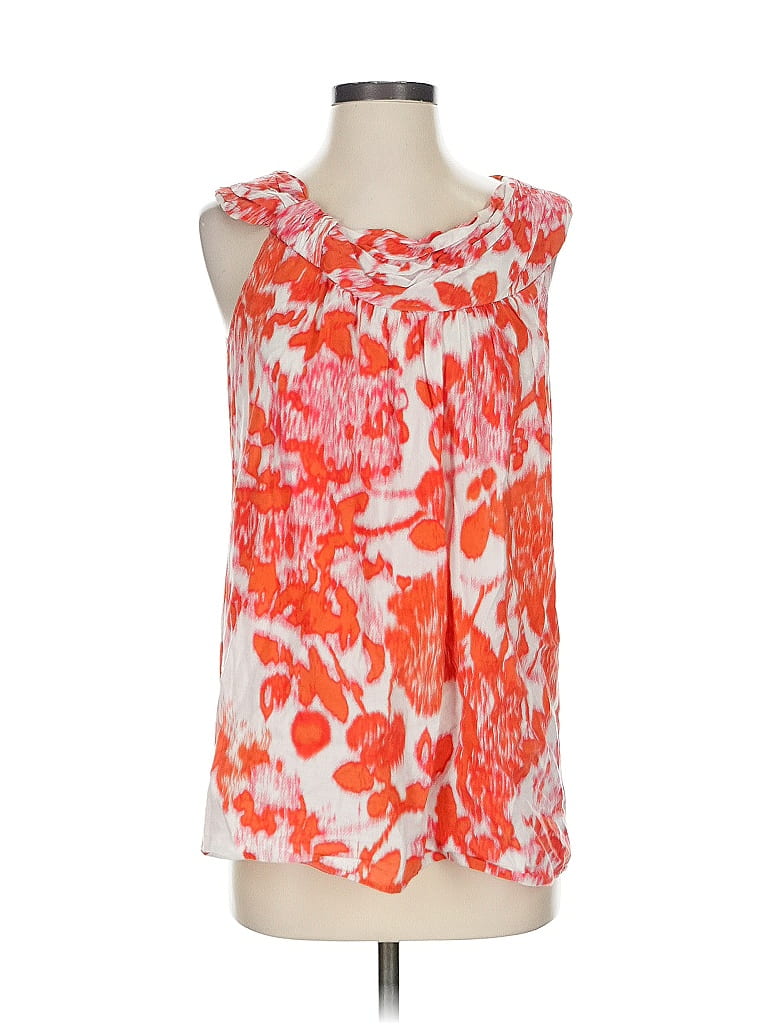 Pre-owned Cabi Sleeveless Blouse In Orange