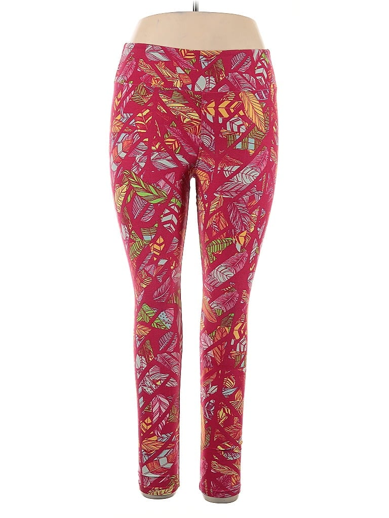 Pre-owned Lularoe Active Pants In Pink