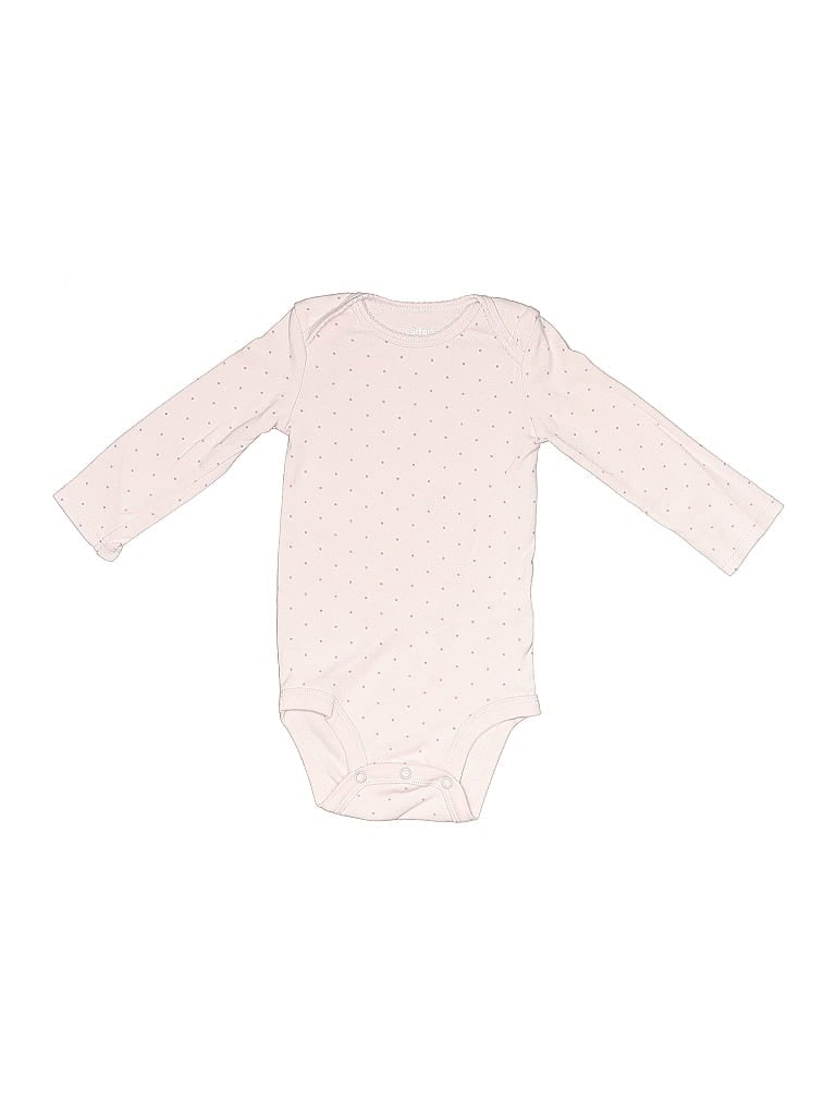 CARTER'S Pre-owned Babies' Long Sleeve Onesie In Pink