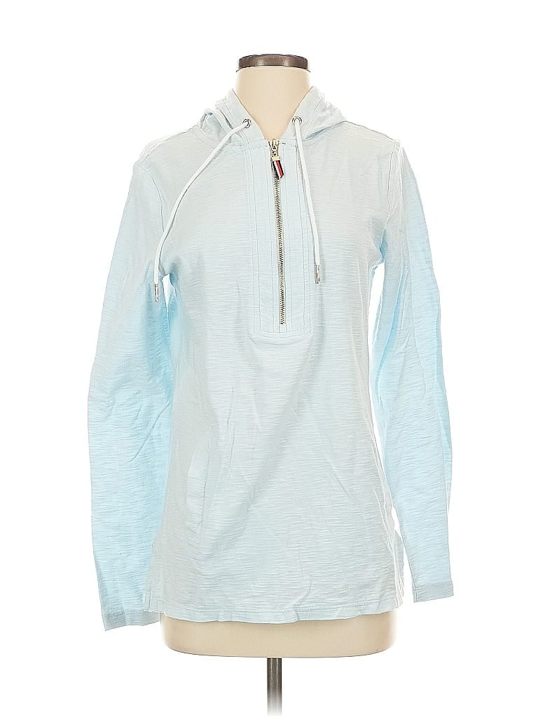 Pre-owned Tommy Hilfiger Pullover Hoodie In Blue