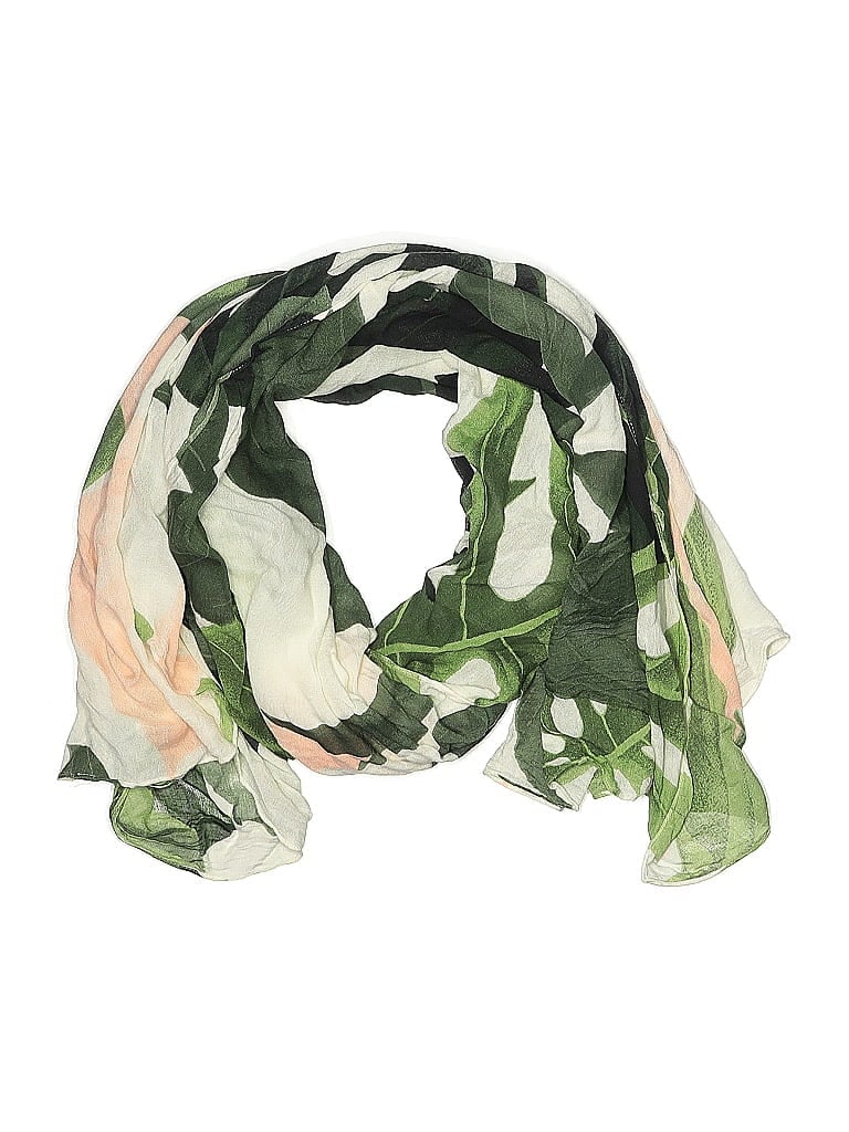 Pre-owned Assorted Brands Scarf In Green