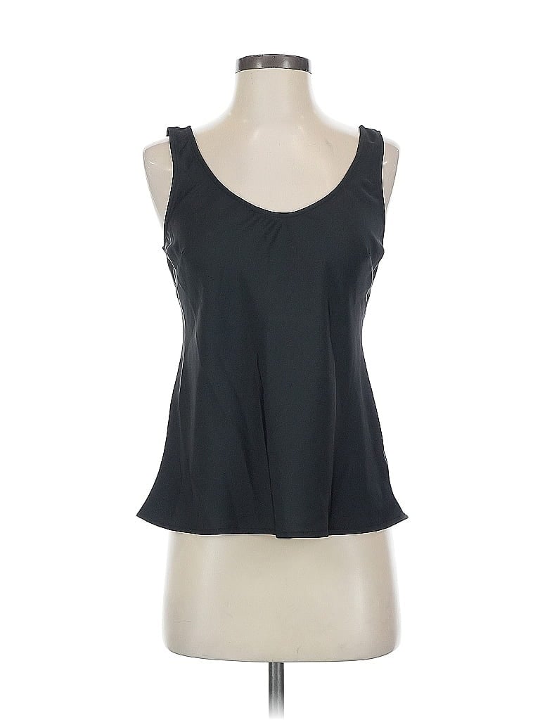 A NEW DAY Pre-owned Sleeveless Top Black Scoop Neck Tops