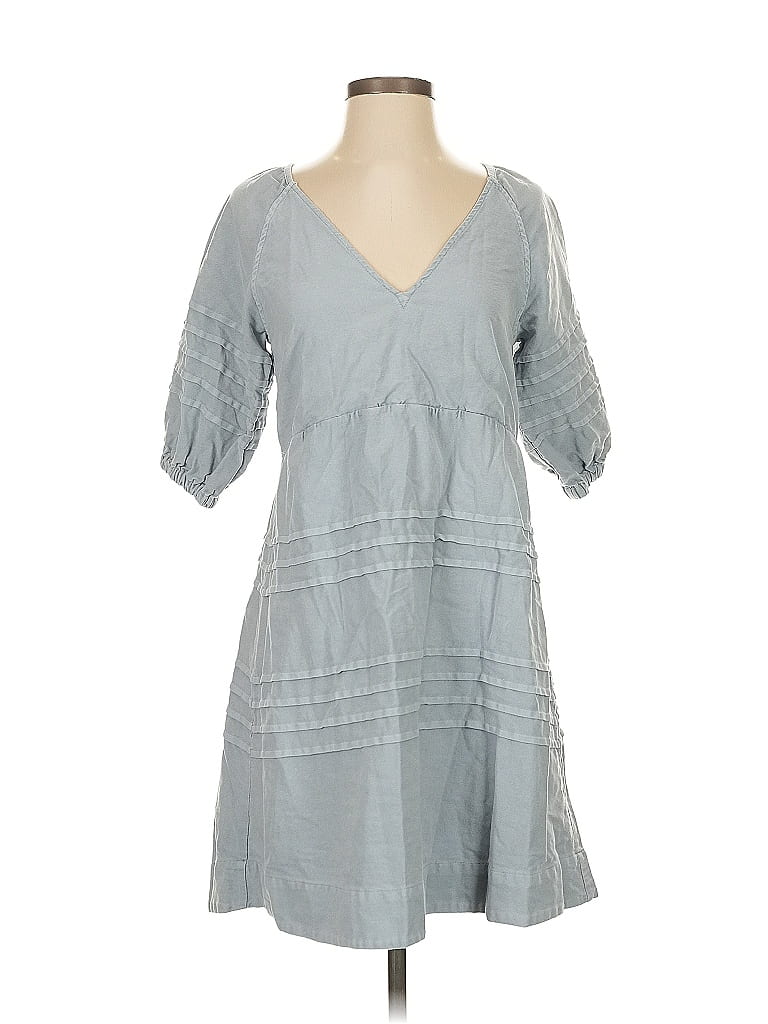 Pre-owned 7 For All Mankind Casual Dress In Gray