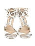 Jimmy Choo Graphic White Silver Heels Size EU 41 1/2 - photo 2
