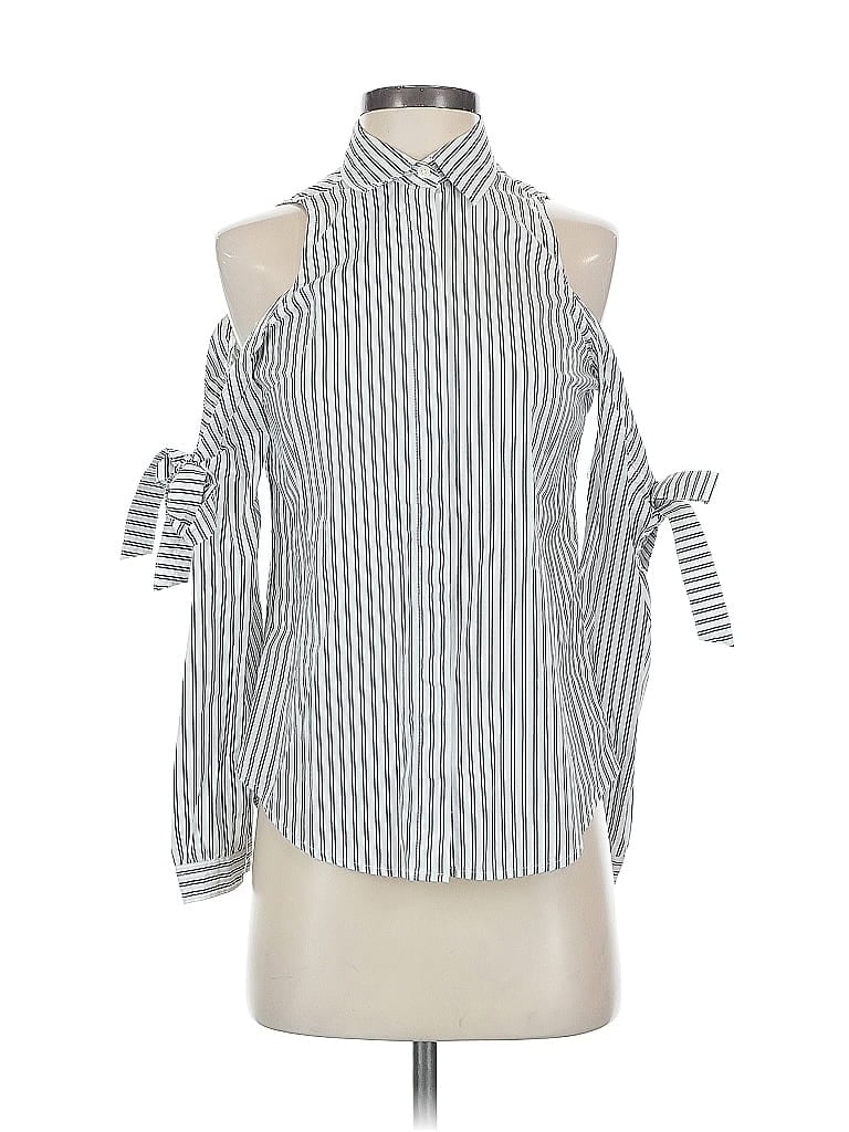 Pre-owned Abercrombie & Fitch Sleeveless Blouse In White