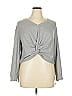 Soho Gray Long Sleeve Top Size XL - photo 1