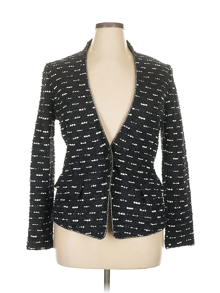 Pre-owned St John Blazer Jacket In Black