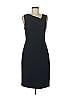 Halston Heritage Solid Black Cocktail Dress Size 6 - photo 1