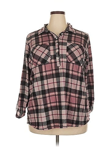 New York Laundry 3/4 Sleeve Blouse (view 1)