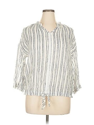 Como Blu 3/4 Sleeve Button-Down Shirt (view 1)